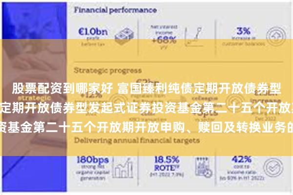 股票配资到哪家好 富国臻利纯债定期开放债券型发起式: 富国臻利纯债定期开放债券型发起式证券投资基金第二十五个开放期开放申购、赎回及转换业务的公告